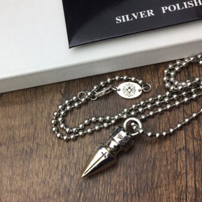 複刻一比一Chrome Hearts克羅心飾品 子彈頭吊墜項鍊