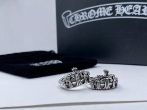 一比一複刻Chrome Hearts克羅心飾品 墓碑十字架戒指