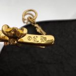 1比1複刻Chrome Hearts克羅心飾品 925銀镀金鑽石十字架吊墜
