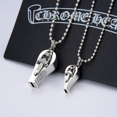 超A貨Chrome Hearts克羅心飾品 大號小號寶劍口哨吊墜項鍊