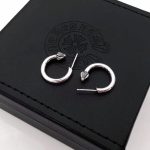 一比一超A貨Chrome Hearts克羅心飾品 光面環形Plain Hoop耳環耳釘