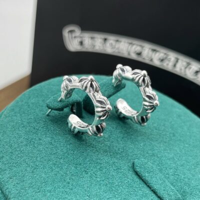 複刻超A貨Chrome Hearts克羅心飾品 SBT十字Cross Hoop耳釘耳環