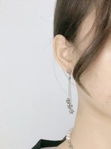 超A貨高仿Chrome Hearts克羅心飾品 JOJO三系花耳墜