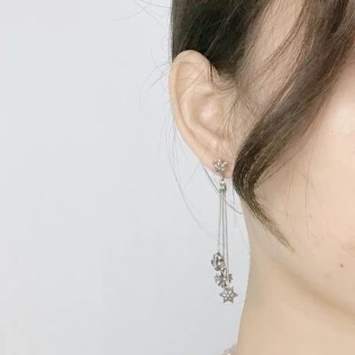 超A貨高仿Chrome Hearts克羅心飾品 JOJO三系花耳墜
