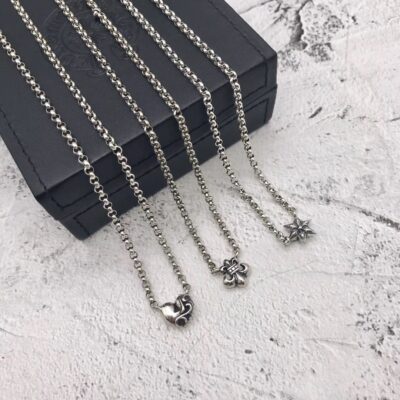 高仿Chrome Hearts克羅心飾品 桃心/愛心童軍花六芒星吊墜/項鍊