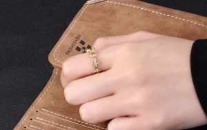 超A貨複刻Chrome Hearts克羅心飾品 TINY E十字架鑽石鏈條戒指
