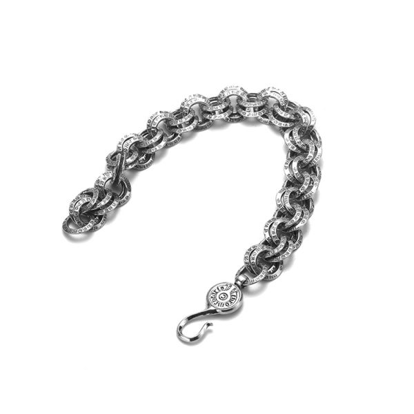 超A貨Chrome Hearts克羅心飾品 雙環字母 手鍊手環