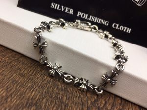 一比一超A貨Chrome Hearts克羅心飾品 TINY E全十字架手鍊手環