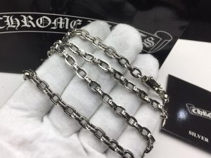一比一複刻Chrome Hearts克羅心飾品 Paper Chain 經典5MM字母鏈
