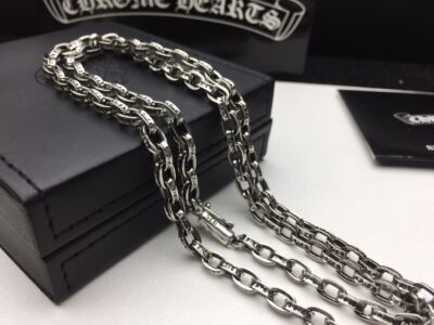 一比一複刻Chrome Hearts克羅心飾品 Paper Chain 經典5MM字母鏈