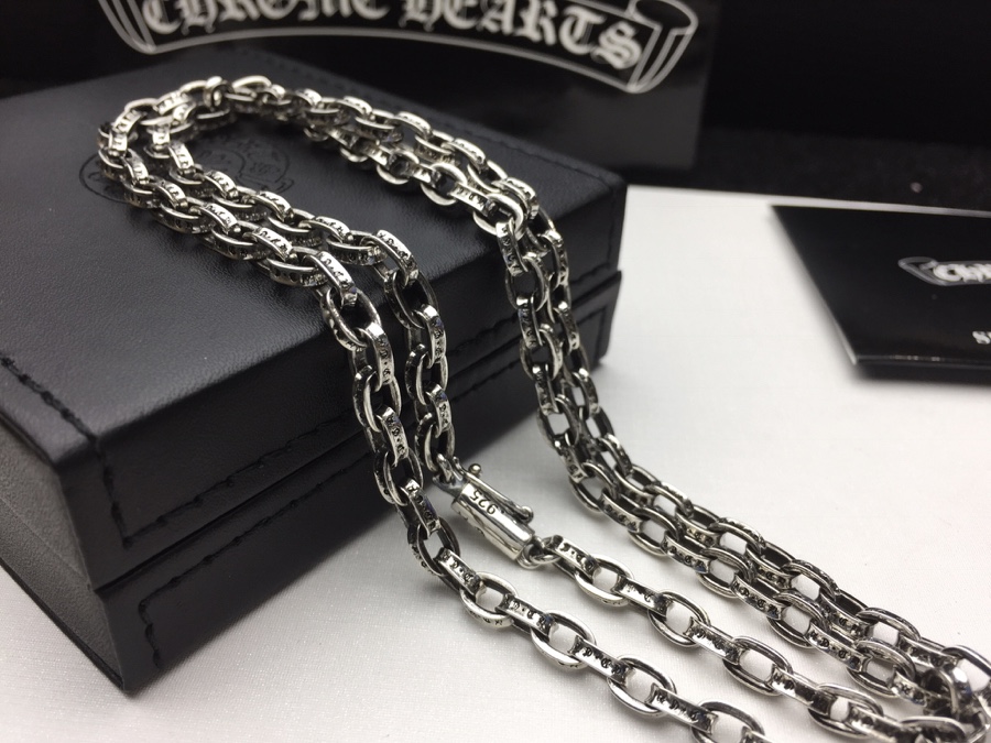 ChromeHearts202405170800006 一比一複刻Chrome Hearts克羅心飾品 Paper Chain 經典5MM字母鏈