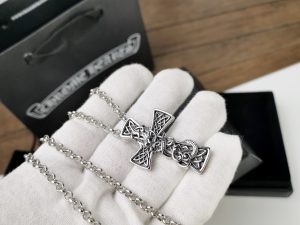 高仿複刻Chrome Hearts克羅心飾品 凱爾特十字龍十字架項鍊