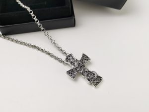 高仿複刻Chrome Hearts克羅心飾品 凱爾特十字龍十字架項鍊