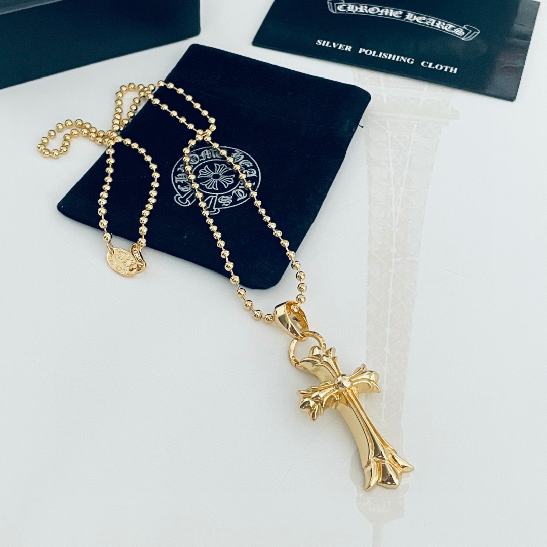 ChromeHearts202405172200006 複刻Chrome Hearts克羅心飾品 雙層十字架吊墜項鍊