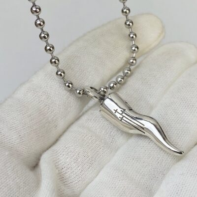 專櫃複刻Chrome Hearts克羅心飾品 狼牙吊墜項鍊