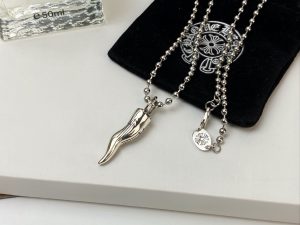 專櫃複刻Chrome Hearts克羅心飾品 狼牙吊墜項鍊