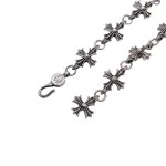 一比一原單Chrome Hearts克羅心飾品 九節全十字架花手鍊