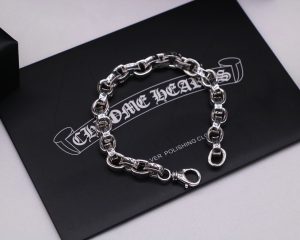 1比1高仿Chrome Hearts克羅心飾品 字母PAPERCHAIN龍蝦扣粗手鍊