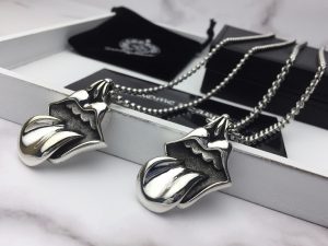 一比一複刻Chrome Hearts克羅心飾品 大號滾石舌頭吊墜項鍊