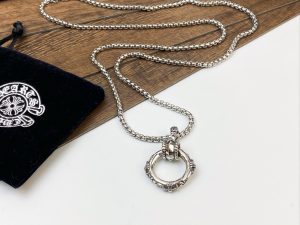 專櫃複刻Chrome Hearts克羅心飾品 sbt十字架圖騰戒指吊墜項鍊