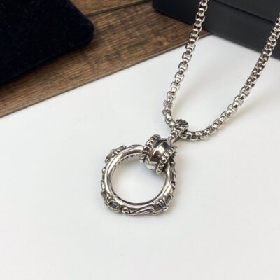 專櫃複刻Chrome Hearts克羅心飾品 sbt十字架圖騰戒指吊墜項鍊
