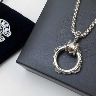 專櫃複刻Chrome Hearts克羅心飾品 sbt十字架圖騰戒指吊墜項鍊