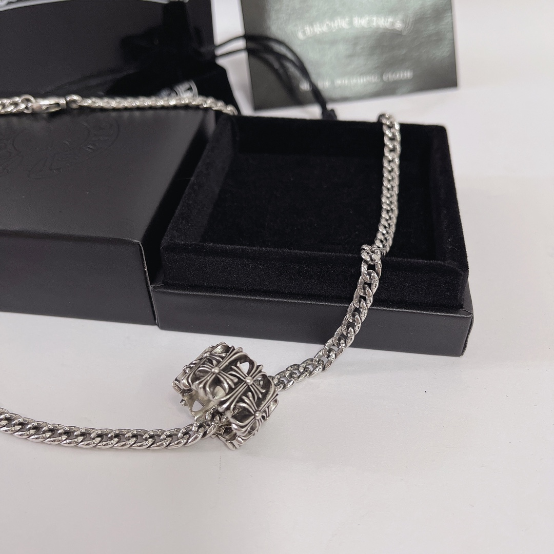 ChromeHearts202405222100001 高仿Chrome Hearts克羅心飾品 墳墓/葬墓十字架戒指十字花項鍊