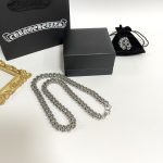 高仿Chrome Hearts克羅心飾品 十字花加粗厚重龍蝦扣項鍊