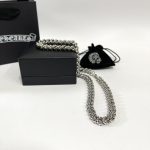 高仿Chrome Hearts克羅心飾品 十字花加粗厚重龍蝦扣項鍊
