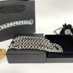高仿Chrome Hearts克羅心飾品 十字花加粗厚重龍蝦扣項鍊