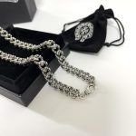 高仿Chrome Hearts克羅心飾品 十字花加粗厚重龍蝦扣項鍊