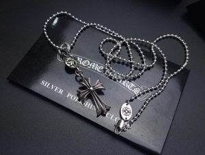 高仿Chrome Hearts克羅心飾品 單球十字架十字花吊墜/項鍊