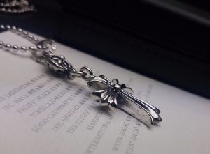 高仿Chrome Hearts克羅心飾品 單球十字架十字花吊墜/項鍊