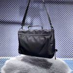 balenciaga巴黎世家高仿復刻原單包包 Army 黑色尼龍郵差包 特大