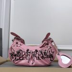 高仿balenciaga巴黎世家包包 LE CAGOLE DIY METAL加小號肩揹包 粉