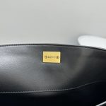 高仿專櫃alenciaga巴黎世家包包 Rodeo黑色光滑牛皮革中號手提包