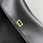 高仿專櫃alenciaga巴黎世家包包 Rodeo黑色光滑牛皮革大號手提包