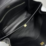 高仿專櫃alenciaga巴黎世家包包 Rodeo黑色光滑牛皮革大號手提包