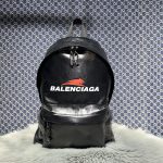 一比一高仿balenciaga巴黎世家包包 虎字母壓花 洗水牛皮Explorer雙肩揹包