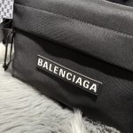原單複刻balenciaga巴黎世家包包 SKIWEAR-Ski黑色再生尼龍雙肩包