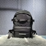 原單複刻balenciaga巴黎世家包包 SKIWEAR-Ski黑色再生尼龍雙肩包