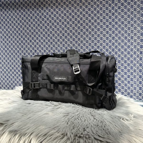 原單高仿balenciaga巴黎世家包包 黑色Army 大號 尼龍斜背手提旅行包