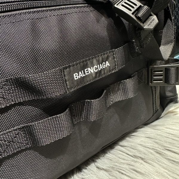 原單高仿balenciaga巴黎世家包包 黑色Army 大號 尼龍斜背手提旅行包