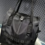 複刻原單balenciaga巴黎世家 Army 黑色尼龍中號托特包