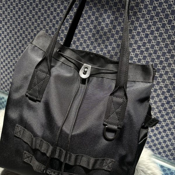 複刻原單balenciaga巴黎世家 Army 黑色尼龍中號托特包