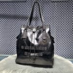 原單複刻balenciaga巴黎世家 Army中號黑色細紋牛皮革托特包