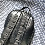 高仿複刻balenciaga巴黎世家 Army 中號黑色細紋牛皮革多用途雙肩包