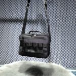 高仿balenciaga巴黎世家 Army 黑色尼龍肩帶手包