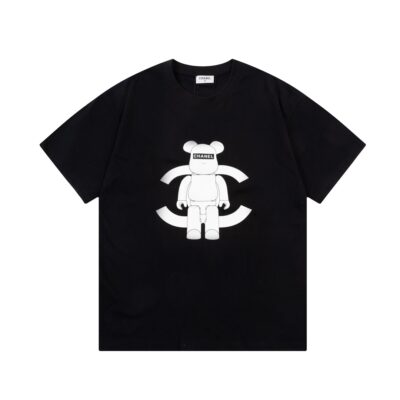 香奈兒CHANEL高仿精品衣服暴力熊純棉圓領短袖T恤 真品質感 值得擁有