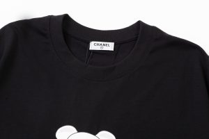 香奈兒CHANEL高仿精品衣服暴力熊純棉圓領短袖T恤 真品質感 值得擁有